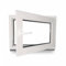 Kellerfenster - Kunststoff - Fenster - weiß - BxH: 90 x 60 cm - 900 x 600 mm - DIN Rechts - 3 fach Verglasung - 60 mm Profil
