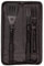 3pc Black Rope Wooden BBQ Tools Set - Outdoor Kitchen Camping Barbecue Grill Cooking Utensils Accessories Gift Kit for Men with Bag - By BobbyQ