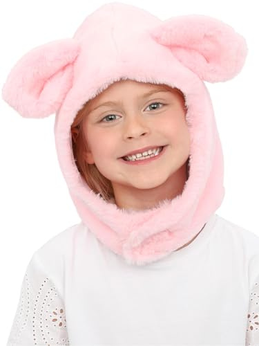 Smiffys Pig Hood, Children's Animal Fancy Dress, Child Dress Up Hats Halloween