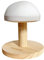 DE-LIANG Bra - Tabla de planchar de madera con funda acolchada de hierro, taburete con base redonda para mesa pequeña, almohadilla de prensado de jamón, largo de 7.1 pulgadas, (DLIB50-BEIGE)