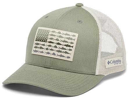Columbia Unisex-Erwachsene PFG Fischflaggen-Netz-schnappverschluss Cap, Zypresse/Fossil, One Size