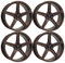 4x MB Design Felgen KV1S 9.5Jx21 ET38 5x108 Bronze seidenmatt kompatibel mit Jaguar E-Pace F-Pace XF