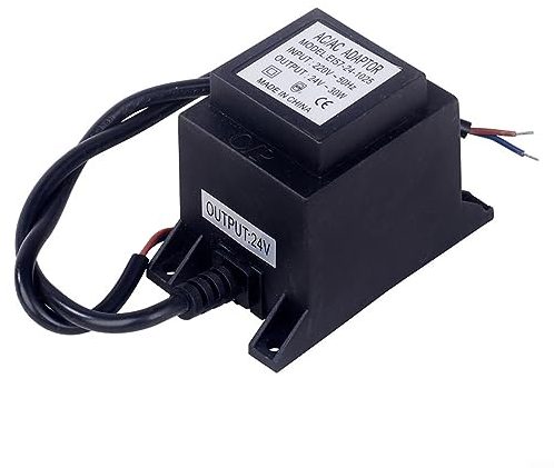 Transformateur LED 24 V CA/AC - Bloc d'alimentation extérieur - Transformateur IP67 pour éclairage LED et pompes de bassin - 50 W