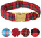 Unique style paws Hundehalsband Haustier Geschenk Einstellbare weiche und Bequeme Karierte Halsbänder für kleine mittlere große Hunde