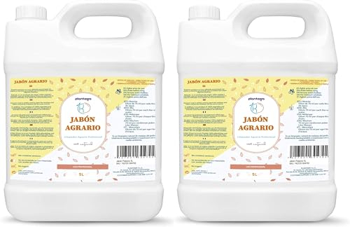 PLANTAWA Jabón Potásico 10L (Oferta 5L + 5L) | Solución Multiusos | Fácil Aplicación y Máxima Eficacia | Versátil | Uso en Interior y Exterior | Producto de origen natural