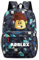 Fexinshern Kinder Robl-ox Rucksack für Schule und Sport, für Jungen über 6, Kinderrucksäcke, Tagesrucksäcke, Wanderrucksäcke, Schultaschen & Rucksäcke