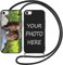 GeRRiT Handykette Personalisierte Handyhülle für iPhone 7Plus/8Plus Hülle mit Band Kette Kordel,selber gestalten für hülle Selbst Gestalten mit Eigenem Foto Bild Individuelle Schutzhülle Case,Schwarz