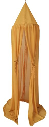BEALIFE Einfach zu installierendes, wirksames Chiffon Moskitonetz für Chiffon Moskitonetze, Betthimmel, sicher und zuverlässig, Gelb