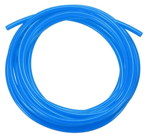 sourcing map Pneumatic Tubing Pipe Pu Hose 6mm OD x 4mm ID 5 Meters(16.4 FT) Air Compressor PU Polyurethane Line Hose Tube for Air Compressor Water Fluid Transfer, Blue
