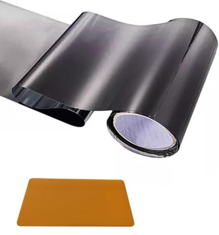 Autofenster Sonnenschutzfolie, 150cm x 20cm Fensterfolie Streifen Allmähliche Farbe Frontscheibe Folien, Auto Sonnenblende Fenster Solar Auto FrontscheibeTönungsstreifen Aufkleber (Schwarz)