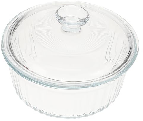 OKUMEYR Ensemble De Petits Plats À Gratin En Verre Avec Couvercle Ustensiles De Cuisson En Verre Pour