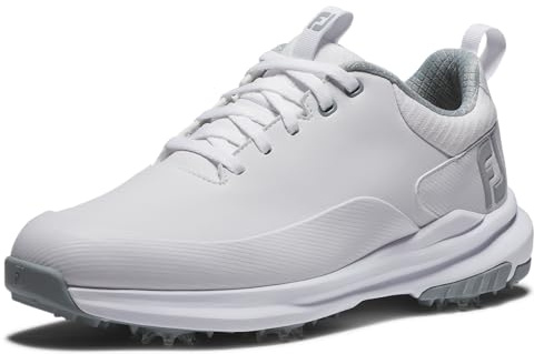 FootJoy Women's Tour Rival Golf Shoe, White/White/Grey, 7 UK Wide