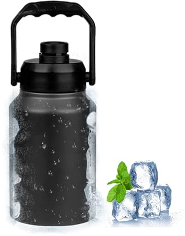 Cubo De Hielo - Jarra De Agua Conservación De Hielo De 2L Con Agarra,Botella De Agua Para Viajes Al Aire Libre Jardín Y Más