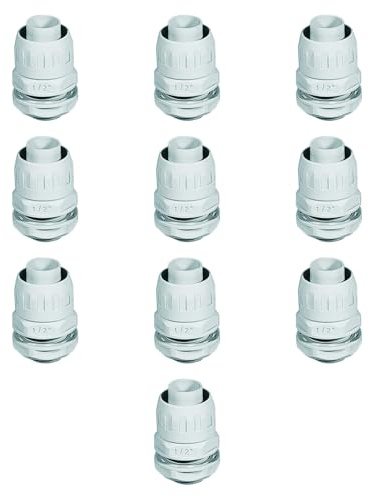 10pz Raccordo dritto guaina scatola, guaina diametro 20 mm, impermeabile IP65, passo PG 21, filetto scatola 28mm, guaina spiralata, scatola cassetta di derivazione, tenuta stagna, impianto elettrico