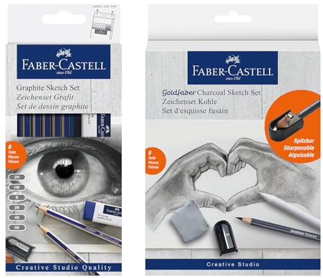 Faber-Castell - Goldfaber Zeichenset, 16-teilig | Einsteiger Set mit Bleistiften, Radierer und Spitzer zum Zeichnen und Skizzieren