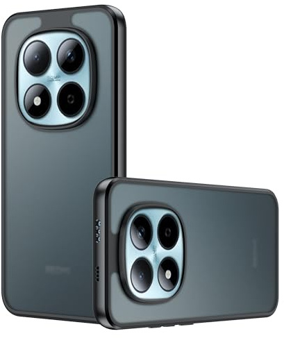 Lemxiee Case für Xiaomi Redmi Note 15 Pro 5G hülle mit Anti-Fingerabdruck & Absturzsicherung & rutschfest Flexibles Silikon + Mattiertes Acryl Schutzhülle Handyhülle
