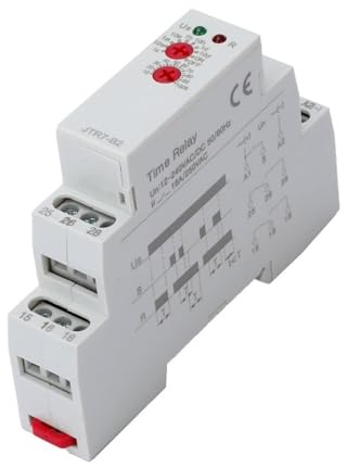 MTMXALBBR JTR7-B1/B2 Ausschaltverzögerungsrelais AC/DC12V-240V Din-Schiene Einzelfunktionszeit leisurely(JTR7-B2)