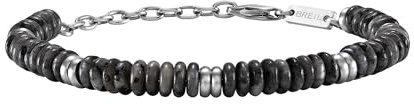 Breil Juwel Sammlung ROCK HARD, ARMBÄNDER aus HERREN in STAHL, NATURSTEINE Farbe SILBER BLAU messen 22 mit LABRADORITE - TJ4123
