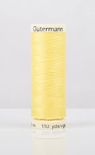 Gutermann 2T100/852 | 852-Lemon 100% Polyester Sew All Sewing Thread | 100m by Gutermann