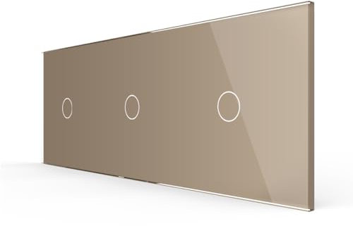 Livolo VL-C7-C1/C1-13 - Interruptor de luz táctil (cristal), color dorado