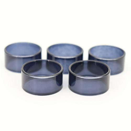 Denghui-ec, Reemplazo del Tanque de Vidrio 5 Piezas para Aguacate 24 atomizador RDTA,Sin Tabaco ni nicotina (Color : Black)