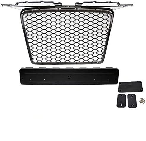 DM Autoteile Wabengrill Schwarz Chrom Kühlergrill passt für A3 8P ab 03-08 nicht RS3