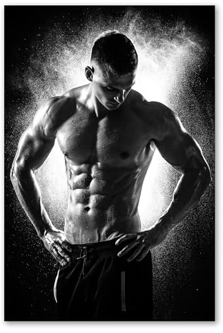 Postereck - 3173 - Sexy Mann, Erotik Sixpack Muskel Nass Fitness - Wandposter Fotoposter Bilder Wandbild Wandbilder - Poster - 3:2-30,0 cm x 20,0 cm