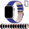 Fullmosa Cinturino Apple Watch Ultra 2 45mm/44mm/42mm/49mm, LichiBosin Cinturini in Pelle per Apple Watch Serie 9 8 7 6 5, Apple watch SE 2/ SE, Per Uomo e Donna, Blu Elettrico + Fibbia Argenta