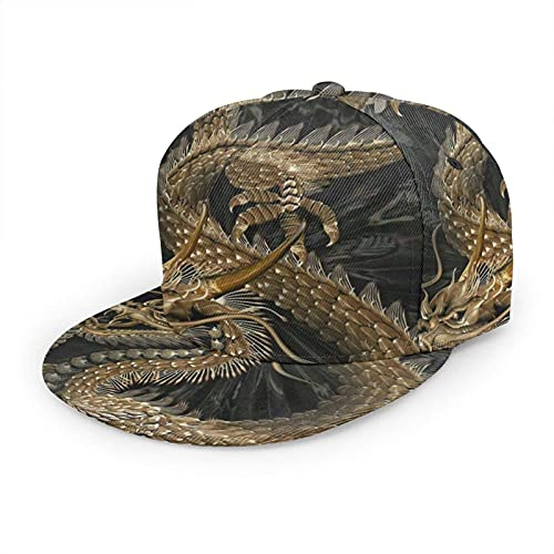 Oaieltj Unisex Baseball Cap Damen Herren Einstellbare Hip Hop Hut Mode Flache Schirmmütze Baseball Cap, Japan Samurai, One size