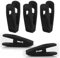 Otylzto Confezione da 30 Clip in Velluto Nero per Grucce - Clip in Plastica per Pantaloni, Forti per Grucce Sottili