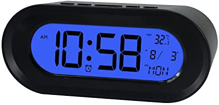 Elbe RD700N Wecker mit Thermometer und Kalender