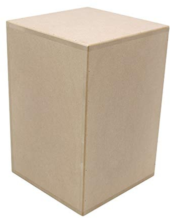 Paintersisters® Sockel unlackiert MDF Gr. L - (20x20x30cm) allseitig geschlossen, akkurat verarbeitet, Podest für Objekte und Kunst, Deko, Pflanzensäule, Schaufenster