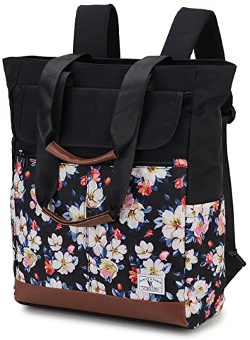 VX VONXURY Laptop Rucksack Damen, 15,6 Zoll Laptoptasche Herren Wasserdicht Wandelbare Schulrucksack für Arbeits Schule Universität Reisen