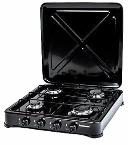 Ravanson K-04TB Hob Black Countertop Gas 4 Zone(s)