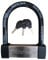 EnzZone Bike Locks Heavy Duty Anti Theft Alarm Bike U Lock for Ebike Lock - Scooter Lock - Bicycle Lock, Motorcycles,16mm Stainless Steel, 3 Keys, Weatherproof Electric Bike Lock (Silver)