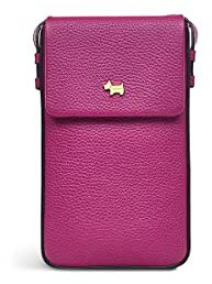 RADLEY London Woburn Street Leather Phone Crossbody Shoulder Bag Purse Wallet in Cassis Pink