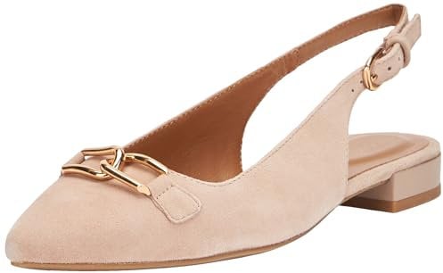 Geox Women's D Charyssa Ballet Flat, Nude, 3.5 UK