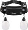 Multifunzione Marsupio per Correre Multifunzione, Marsupio Sportivo con Cerniera e 2 Bottiglia D'Acqua, Adatto per Sport All'Aria Aperta,Ad Alta Elasticità Unisex Marsupio Portaborraccia(Nero)