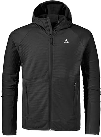 Schöffel Herren Fleece Hoody Style Cascata MNS, Fleecejacke mit Kapuze aus 2-Wege-Stretch, wärmende Outdoorjacke mit 2 Außentaschen