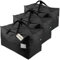 iwill CREATE PRO 3 Stück, 100 l große Ornamente, Festival-Dekorationsartikel, Aufbewahrungstaschen, wie Lichter, Bälle, Geschenkverpackungen, Reisetaschen, Schwarz