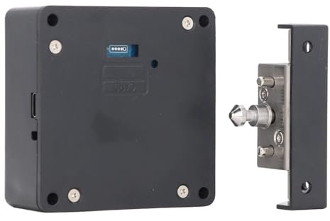Serrure électronique d'armoire, serrures RFID cachées programmables avec carte de capteur, serrure d'armoire invisible sans trou pour armoire en bois, placard, tiroir, placards