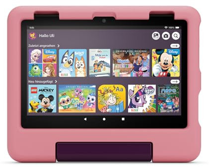 New Amazon Kid-Proof Case for Fire HD 8 tablet (only compatible with 12th generation tablet), Disney Princess