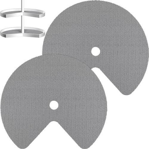 Frienda Lazy Susan Regaleinlagen, nicht klebend, rutschfeste Küchenschrankeinlagen für Kühlschrank, Speisekammer, Spüle und Schrank, 78,9 cm, Grau, 2 Stück