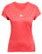 adidas Femme AEROREADY Train Essentials Minimal Branding V-Neck Tee, Pure Ruby/White, S