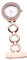VALICLUD 1stück Elegante Rolling Diamond Krankenschwester Taschenuhr Rosegoldene Nurse Lapel Pin Uhr Für Pflegefachkräfte Examen Pflege Pflege Zubehör