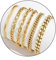 Herren Armband Edelstahl Armbänder Panzerkette - 6 Stücke Herrenarmbänder für Männer Jungs Kubanische Armband Geschenke für Sohn,Silber Schwarz Gold,19cm/21cm/23cm Länge (Gold, 21.0 Zentimeter)