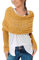 Schal Mit Ärmeln, Gestrickter Schal Umhang Strickschal Damen Multifunktionaler Schal Mit Ärmeln Für Damen Winter Schal Mit Ärmeln Sweater Wrap Mit Ärmeln Boho Pashmina Schal Strick Schal,Yellow