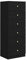 Wooden Vertical Chest of Drawers, Tall Storage Cabinet 6 Drawers Dresser Bedroom Storage Cupboard with Wide Drawers & Metal Gold Handles for Living Room Hallway (Black, 6 Drawers)