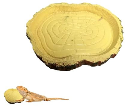 AJUNLKVDR Terrarium Zubehör,SchildkröTen Zubehör,Wasserschale Terrarium,Landschildkröten Waren,Terrariumtrinkschale,Reptilien Wasserschale,Reptilien Schildkröte Futternapf,Für Reptilienschildkröte