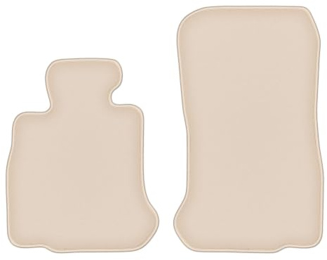 Velours-Fußmatten vorne passend für BMW 6 F13 2011-2018, Beige, FORTUNA | passend für Coupé; geschorener Premium-Velours (100% Polypropylen), ca. 8 mm; rutschfest, BMW T-Befestigungen